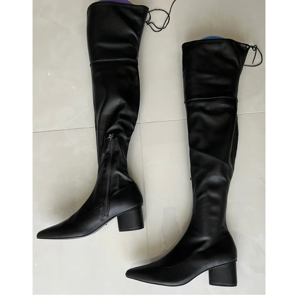 NWT | MANGO Over-the-Knee Wide Calf Boots | Sz 9